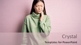  Presentation with pink green - Audience pleasing theme consisting of young-beautiful-asian-woman-wearing backdrop and a lemonade colored foreground