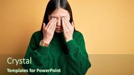  Presentation with yellow green - Cool new slides with young-beautiful-asian-woman-wearing backdrop and a forest green colored foreground