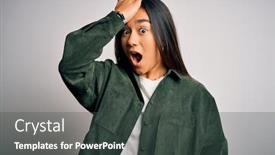  Presentation with asian - Amazing PPT layouts having young-beautiful-asian-woman-wearing backdrop and a dark gray colored foreground