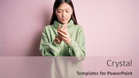  Presentation with inflammation - Colorful presentation theme enhanced with young-beautiful-asian-woman-wearing backdrop and a lemonade colored foreground