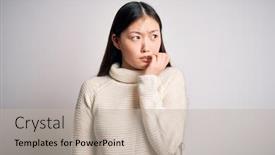  Presentation with asian - Slides enhanced with young-beautiful-asian-woman-wearing background and a mint green colored foreground