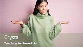  Presentation with pink green - Amazing presentation design having young-beautiful-asian-woman-wearing backdrop and a seafoam green colored foreground
