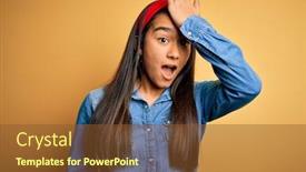  Presentation with asian - Theme featuring young-beautiful-asian-woman-wearing background and a  colored foreground