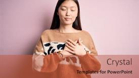  Presentation with animal health - Colorful slide deck enhanced with young-beautiful-asian-woman-wearing backdrop and a red colored foreground