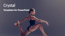  Presentation with athlete - Presentation consisting of young beautiful athlete is posing background and a  colored foreground