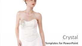  Presentation with white wedding - Amazing PPT layouts having young beautiful blond girl with a wedding hairstyle portrait of the bride on a white background isolated backdrop and a white colored foreground