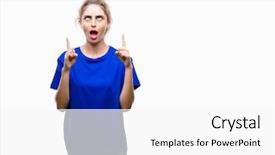  Presentation with blue eyes technology eye scan - PPT layouts having young beautiful blonde and blue background and a  colored foreground