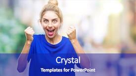  Presentation with blue eyes - Beautiful theme featuring young beautiful blonde and blue backdrop and a  colored foreground