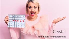  Presentation with plus size fashion model - Presentation featuring young-beautiful-blonde-plus-size background and a lemonade colored foreground