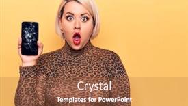  Presentation with cracked - Slide set featuring young-beautiful-blonde-plus-size background and a red colored foreground