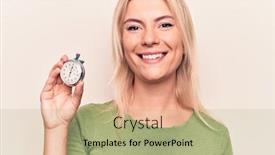  Presentation with teeth - Theme featuring young-beautiful-blonde-woman-doing background and a mint green colored foreground