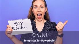  Presentation with protest - Slide set having young-beautiful-blonde-woman-holding background and a tawny brown colored foreground