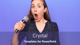  Presentation with mouth - Amazing PPT layouts having young-beautiful-blonde-woman-holding backdrop and a violet colored foreground