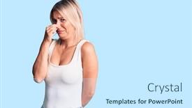  Presentation with bad breath - Presentation featuring young-beautiful-blonde-woman-wearing background and a cool aqua colored foreground