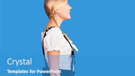  Presentation with oktoberfest - PPT layouts featuring young-beautiful-blonde-woman-wearing background and a teal colored foreground