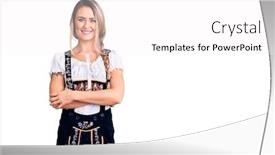  Presentation with oktoberfest - Amazing slide set having young-beautiful-blonde-woman-wearing backdrop and a white colored foreground