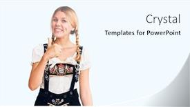  Presentation with oktoberfest - Amazing presentation theme having young-beautiful-blonde-woman-wearing backdrop and a white colored foreground
