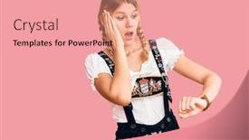  Presentation with oktoberfest - Amazing presentation design having young-beautiful-blonde-woman-wearing backdrop and a coral colored foreground