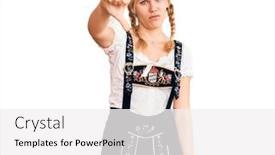  Presentation with oktoberfest - Colorful PPT theme enhanced with young-beautiful-blonde-woman-wearing backdrop and a white colored foreground