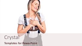  Presentation with oktoberfest - Audience pleasing slide deck consisting of young-beautiful-blonde-woman-wearing backdrop and a sky blue colored foreground