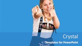  Presentation with oktoberfest - PPT layouts with young-beautiful-blonde-woman-wearing background and a teal colored foreground