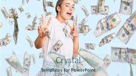  Presentation with tshirt - Cool new theme with young-beautiful-blonde-woman-wearing backdrop and a sky blue colored foreground