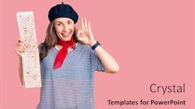  Presentation with city map - Cool new theme with young-beautiful-blonde-woman-wearing backdrop and a coral colored foreground