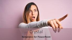  Presentation with pink blue - Slides having young-beautiful-blonde-woman background and a coral colored foreground