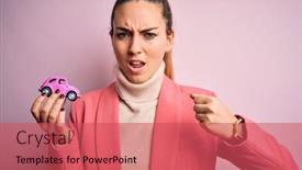  Presentation with blue pink - PPT theme consisting of young-beautiful-blonde-woman background and a red colored foreground