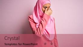  Presentation with business pink - Amazing slide set having young-beautiful-brunette-businesswoman-wearing backdrop and a red colored foreground