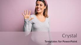  Presentation with pregnant woman - Cool new PPT theme with young-beautiful-brunette-woman-pregnant backdrop and a soft green colored foreground