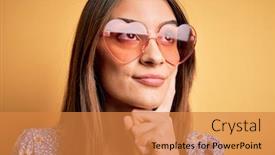  Presentation with idea - Colorful PPT layouts enhanced with young-beautiful-brunette-woman-wearing backdrop and a gold colored foreground