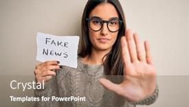  Presentation with news paper - Amazing presentation design having young-beautiful-brunette-woman-wearing backdrop and a coral colored foreground