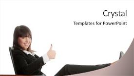  Presentation with rest - PPT layouts with young beautiful business lady having a rest at the working place isolated background and a white colored foreground