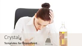  Presentation with whisky - Beautiful slide set featuring paint - abstract painting backdrop and a violet colored foreground