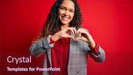  Presentation with curly hair - Audience pleasing theme consisting of young-beautiful-businesswoman-with-curly backdrop and a tawny brown colored foreground