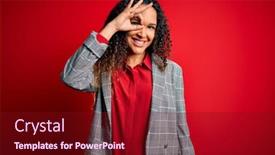  Presentation with curly hair - Amazing slide set having young-beautiful-businesswoman-with-curly backdrop and a tawny brown colored foreground