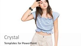  Presentation with acne - Slide deck consisting of young-beautiful-caucasian-girl-wearing background and a white colored foreground