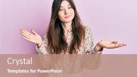  Presentation with clothes - Colorful theme enhanced with young-beautiful-caucasian-girl-wearing backdrop and a coral colored foreground