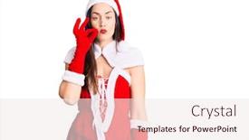  Presentation with lips mouth - Presentation design having young-beautiful-caucasian-woman-wearing background and a sky blue colored foreground