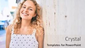  Presentation with lactation young woman breastfeeding - Cool new slide set with young-beautiful-caucasian-woman backdrop and a lemonade colored foreground