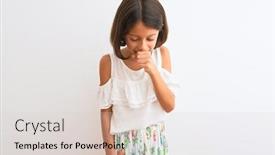  Presentation with child healthcare - Amazing presentation design having young-beautiful-child-girl-wearing backdrop and a lemonade colored foreground