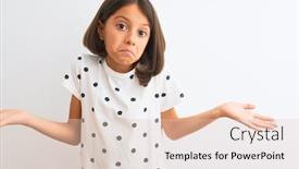  Presentation with beautiful young girl red - Beautiful PPT theme featuring young-beautiful-child-girl-wearing backdrop and a lemonade colored foreground