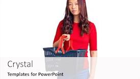  Presentation with attitude - PPT theme enhanced with young-beautiful-chinese-girl-holding background and a pink colored foreground