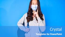  Presentation with chinese medical - Amazing presentation theme having young-beautiful-chinese-girl-holding backdrop and a teal colored foreground