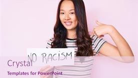  Presentation with chinese chinese - Presentation design enhanced with young-beautiful-chinese-girl-holding background and a pink colored foreground