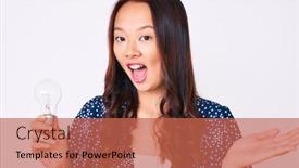  Presentation with inspiration - Slide deck featuring young-beautiful-chinese-girl-holding background and a red colored foreground