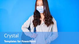  Presentation with student attitude - Presentation featuring young-beautiful-chinese-girl-holding background and a teal colored foreground