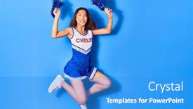  Presentation with chinese chinese - Theme enhanced with young-beautiful-chinese-girl-smiling background and a teal colored foreground