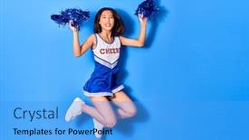  Presentation with chinese chinese - Amazing theme having young-beautiful-chinese-girl-smiling backdrop and a teal colored foreground